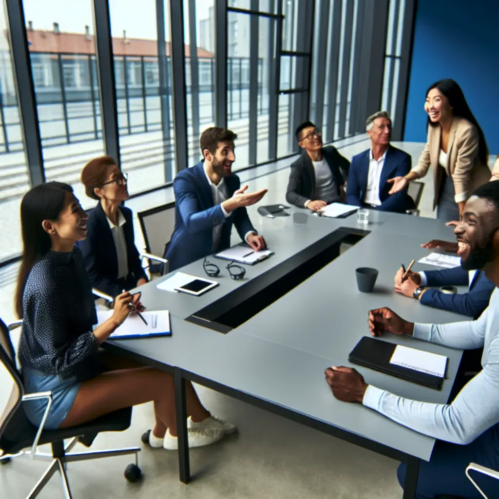 Zespół założycieli i menedżerów planujący rozwój firmy